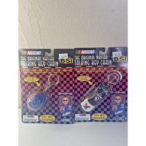 1999 BSI NASCAR TALKING KEYCHAIN MARK MARTIN LOT OF 2 - HELMET & CAR